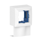 Adaptateur d'appareillage blanc 45x45 pour goulotte "Mosaic" - 25x40 mm - GGK - Brico Dépôt