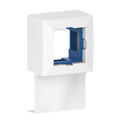 Adaptateur d'appareillage blanc 45 x45 (Mosaic) sur moulure 15x50 mm - GGK - Brico Dépôt