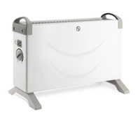 Chauffage électrique mobile 2000W blanc avec thermostat mécanique -  52,5x20x34,5 cm - Brico Dépôt