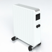 Radiateur à inertie sèche céramique mobile CARRERA 2500W, blanc, 67x53x31 cm - Carrera - Brico Dépôt