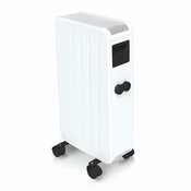 Radiateur à inertie sèche céramique mobile CARRERA 1500 W blanc 67x33x31 cm - Carrera - Brico Dépôt