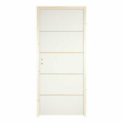 Bloc porte prépeint MDF/epicéa 83 cm poussant droit SLOT - Brico Dépôt