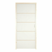 Bloc porte prépeint MDF/epicéa 83 cm poussant gauche SLOT - Brico Dépôt