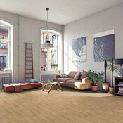 Sol stratifié à clipser 8 mm usage intense effet chêne naturel, DALBERT - 193x138,3 cm - Cooke and Lewis - Brico Dépôt