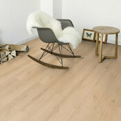 Sol stratifié à clipser 8 mm compatible pièce humide, effet chêne naturel beige MINA NAT WP - 138,3x19,3 cm - Cooke and Lewis - Brico Dépôt