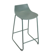 Tabouret de bar KUMO vert assise polypropylène structure acier 48x51x84 cm - Brico Dépôt