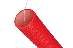 Gaine TPC annelée D. 90 - 25 ML rouge - Brico Dépôt