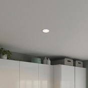 5 spots encastrables orientables D.85 mm, GU10 blanc 350 lm 4000 K - Brico Dépôt