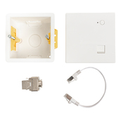 Ensemble prise RJ45 wifi + switch gigabit blanc avec point d’accès bi-bande intégré - Brico Dépôt