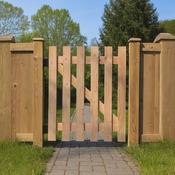 Portillon bois Douglas en kit - L. 1 x H. 1,25 m - Brico Dépôt