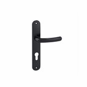 Ensemble de poignée porte BUDGET EA195 ONYX TCY noir entraxe 195 mm - Brico Dépôt