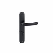 Ensemble de poignée de porte BUDGET EA195 ONYX TCD noir entraxe 195 mm - Brico Dépôt