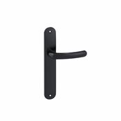 Ensemble de poignée de porte BUDGET EA195 ONYX TB noir entraxe 195 mm - Brico Dépôt