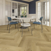 Sol PVC à clipser 5mm effet bois, 125 x 625 mm antidérapant beige - Brico Dépôt