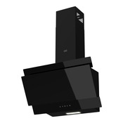 Hotte en verre noir inclinée L 59,8 cm x P 34 cm x H 32 cm - Cooke and Lewis - Brico Dépôt