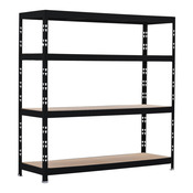 Etagère bois/métal noire 400 kg - 185 x 180 x 60 cm - Brico Dépôt