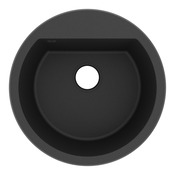 Evier quartz rond 1 bac noir enastré DREXLER ZYNXG80F - 51x51x19,4 cm - Cooke and Lewis - Brico Dépôt