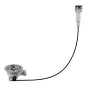 Kit vidage évier inoxydable 1,5/2 bacs blanc automatique - Brico Dépôt