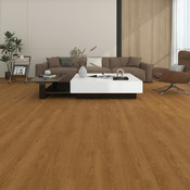 Lame PVC HANA 4 mm marron mat effet bois brut 122x18,1 cm clipsable antidérapante - Brico Dépôt