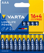 Pile LONGLIFE POWER AAA 16+4 offertes - 1,5V - Varta - Brico Dépôt