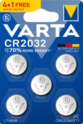 Lot de 4+1 offerte pile lithium CR2032 - Varta - Brico Dépôt