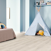 Sol stratifié à clipser AC5 Ep.8 mm marron effet bois ECAGR - L.129,2 x l.19,3 cm - Brico Dépôt