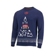 Pull de noël 2025 bleu motif sapin Brico Dépôt - M - Brico Dépôt