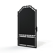 Portillon métal plein battant noir HORIZON - 192 x 100 cm - Brico Dépôt