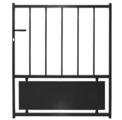 Portillon métal battant noir CASTEL - 120 x 100 cm - Brico Dépôt