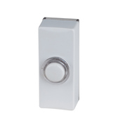 Bouton de sonnette filaire rétro éclairé blanc - Brico Dépôt