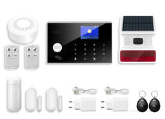 Kit alarme connectée noir, sirènes intérieure et extérieure LINK2HOME - Brico Dépôt