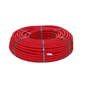 Tube PE-RT gainé rouge D.16mm L.25m - Brico Dépôt