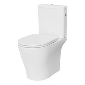 Pack WC à poser sans bride blanc céramique NANKI - H.79,7 x L.38,1 x P.64,2 cm - Brico Dépôt