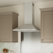 Hotte cheminée acier inoxydable gris 67 W - l.60 x H.95,3 x P.47,5 cm - Brico Dépôt