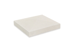 Chapeau pour pilier blanc - L.40 x l.40 x H. 5,5 cm - Brico Dépôt