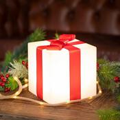 Cube lumineux solaire rechargeable  RVB et blanc, 20 cm - Brico Dépôt