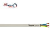 Câble électrique flexible H03VVF 3G0,75 mm² blanc - 10 m - Nexans - Brico Dépôt