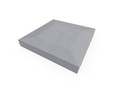 Chapeau béton ton gris 25 x 25 x 4,5 cm - Brico Dépôt