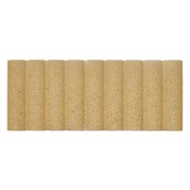 Bordure en béton couleur sable - 20 x50 cm, Ép. 6,5 cm  finition cannelée - Brico Dépôt