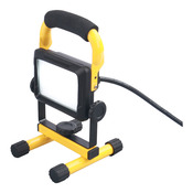 Projecteur de chantier LED filaire 10W, 6500k tête réglable - 20,8x11x12,6 cm - Brico Dépôt