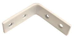 Équerre de renfort en acier laqué blanc 50 mm - Brico Dépôt