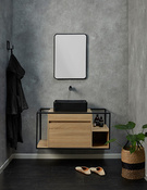 Lot de 2 panneaux décoratifs gris OASIS - l.90 x H.260 cm - Dumaplast - Brico Dépôt