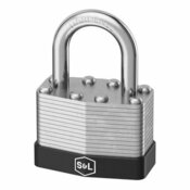 Cadenas laminé acier argent noir 5,35 cm hauteur anse 1,75 cm - Brico Dépôt