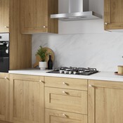 Plan de travail aspect marbre blanc l.240 x P.62 x Ép. 3,8 cm - Brico Dépôt