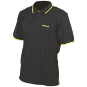 Polo de travail noir liseré jaune manches courtes 100% coton TEXAS taille XL - Stanley - Brico Dépôt