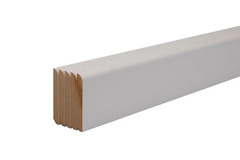 Lot de 5 plinthes MDF prépeintes blanches 200 cm x 6,8 cm x 0,9 cm - Brico Dépôt