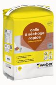 Mortier colle à séchage rapide sac 5 kg gris intérieur et extérieur - Weber - Brico Dépôt