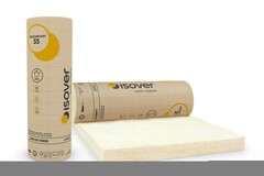 Rouleau laine de verre kraft 280 mm combles aménagés 35 R: 8 - 2 x 1,2 m - Isover - Brico Dépôt