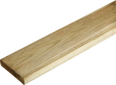 Lame de terrasse classe 3 en pin naturel 240 x 9,5 x 2 cm - Brico Dépôt