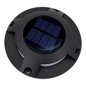 Lampe solaire au sol LED noir 3000 K IP65 - Brico Dépôt